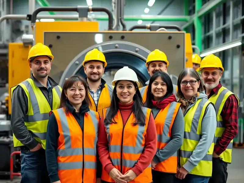 JW Marshall recycling team