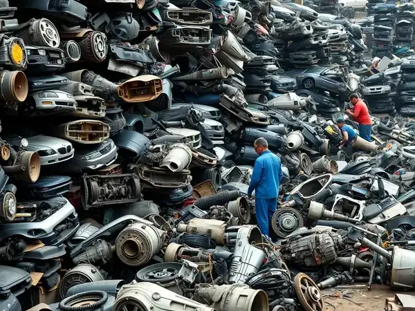 Automotive parts recycling