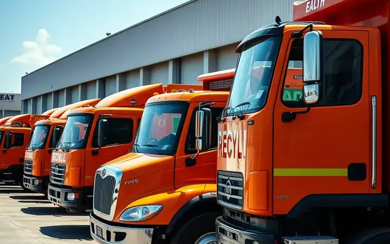 Recycling pickup fleet