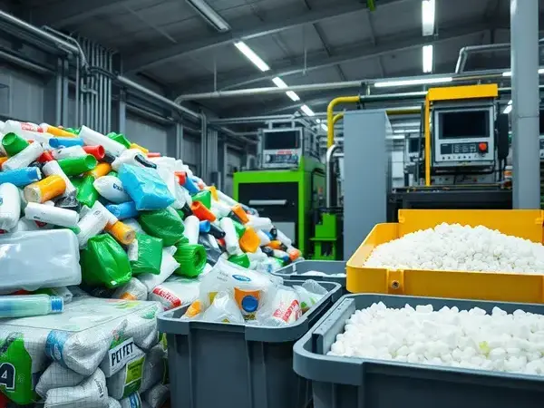 Plastic recycling facility
